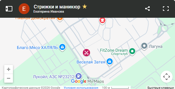 Салон на карте Анапы